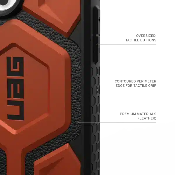 MONARCH PRO IPHONE 13-16 PRO MAX CASE - CRIMSON