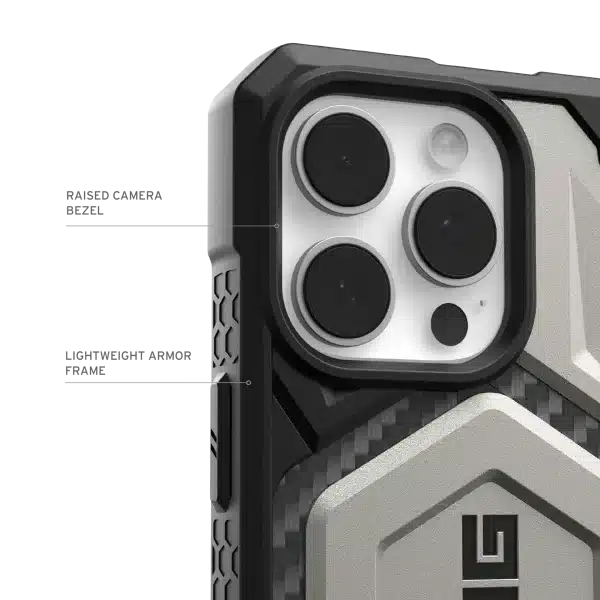 MONARCH PRO IPHONE 13-16 PRO MAX CASE - Silver