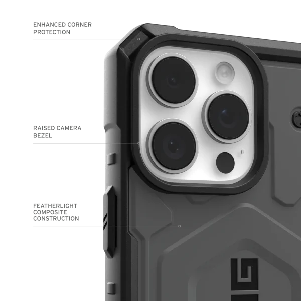 Pathfinder Compatible with iPhone 12-16 Pro Max Case- Silver