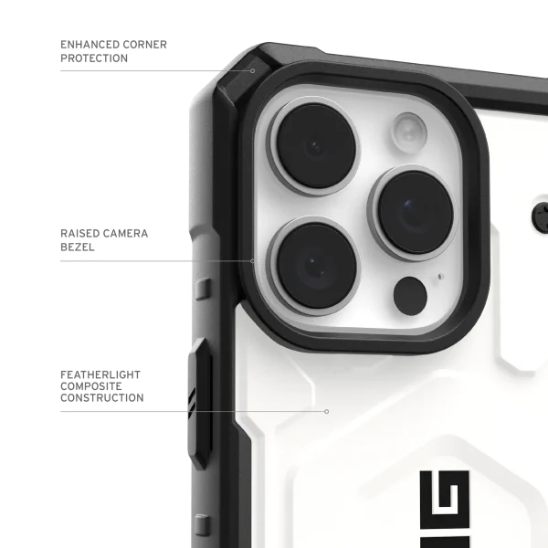 Pathfinder Compatible with iPhone 12-16 Pro Max Case- White