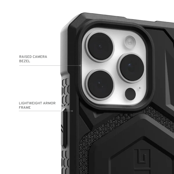 MONARCH PRO KEVLAR® IPHONE 13-16 PRO MAX CASE - Kevlar Black