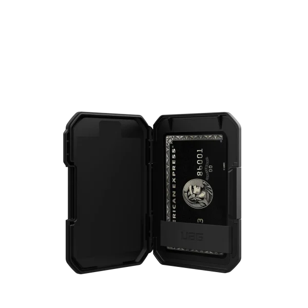 MAGNETIC WALLET WITH STAND - BLACK/TITANIUM