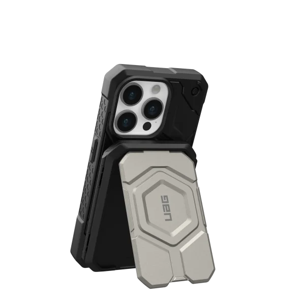 MAGNETIC WALLET WITH STAND - BLACK/TITANIUM