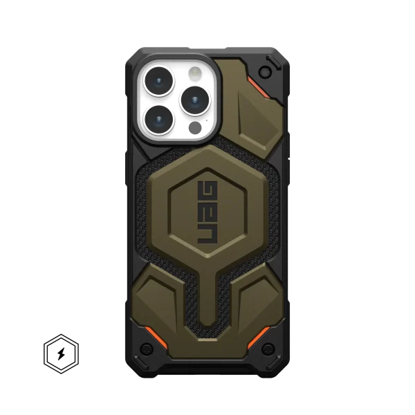 MONARCH PRO KEVLAR® IPHONE 13-16 PRO MAX CASE - Kevlar Element Green