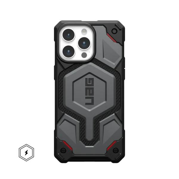 MONARCH PRO KEVLAR® IPHONE 13-16 PRO MAX CASE - Kevlar Silver