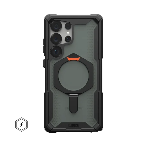 PLASMA XTE GALAXY S23 - S25 ULTRA BLACK/ORANGE CASE