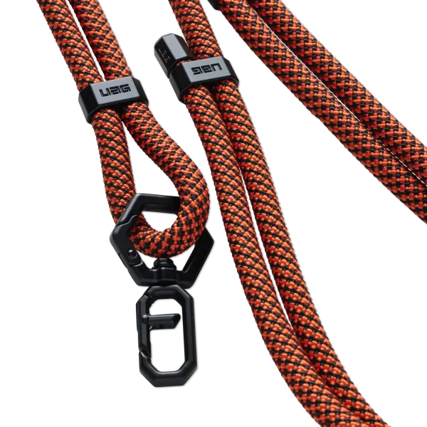 CIVILIAN SLIM CROSSBODY LANYARD - Rust/Black