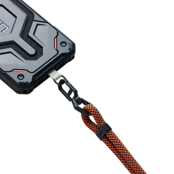 CIVILIAN SLIM CROSSBODY LANYARD - Rust/Black
