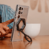 MAGNETIC RING STAND - Black/Black