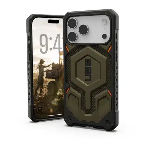 Monarch Pro – เคส iPhone 17-17 Pro Max – สี Kevlar Element Green