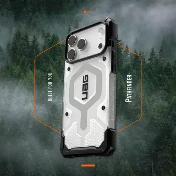 Pathfinder Clear (Magsafe) – เคส iPhone 17-17 Pro Max – สี Ice/Silver