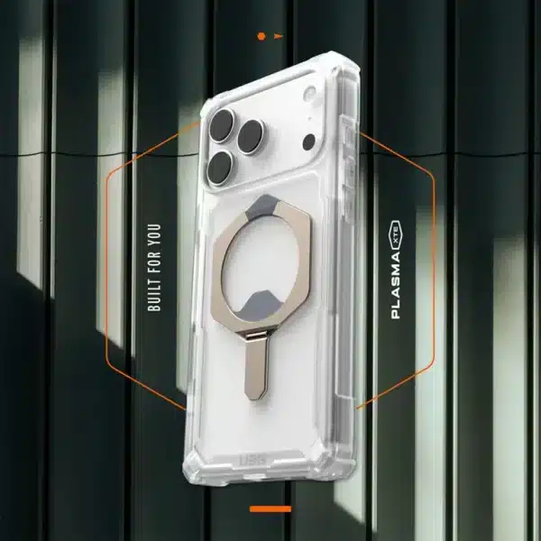 Plasma XTE (Magsafe) – เคส iPhone 17-17 Pro Max – สี Clear/Titanium